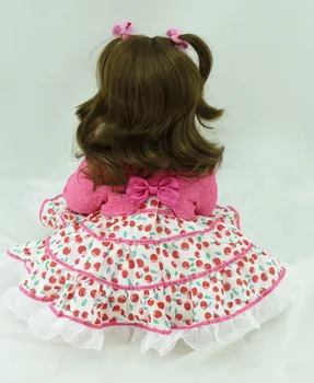 High-end 55cm bebe princess reborn girl dolls vinyl silicone reborn babies toy newborn girl dolls gift bonecas reborn