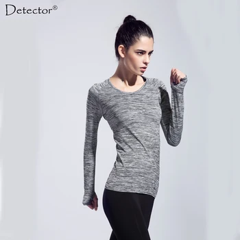 Women sports compression long sleeve t shirt women's fitness running cycling gym jersey clothes quick dy thermal base layer