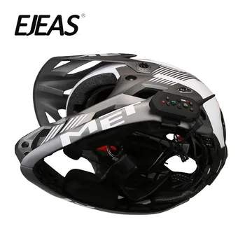1PCS E6 Wireless Full Duplex Helmet Intercom BT Interphone 1200M Motorcycle Bluetooth Helmets Headset Walkie Talkie for 6 Riders