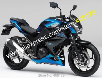 For Kawasaki Z250-2016 Z-250 Z300 15-16 Z-300 Blue Black Sportbike Bodywork ABS Fairing Kit (Injection molding)