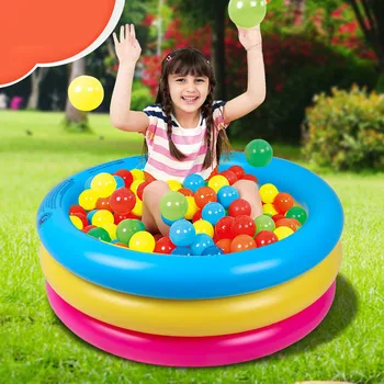 L Inflatable Play Water Pool Baby Swimming Pool Children's Play Pool Sea Pool for Newborn 76*25CM