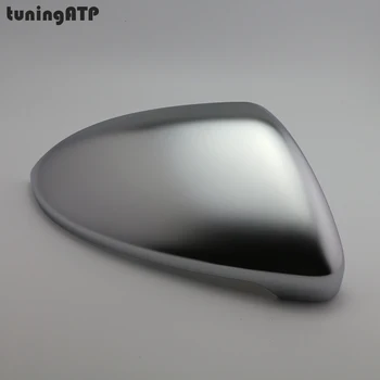 PAIR Matte Electroplated Silver Door Wing Mirror Replacement Covers Caps for Volkswagen Golf Mk7 Golf 7 GTI