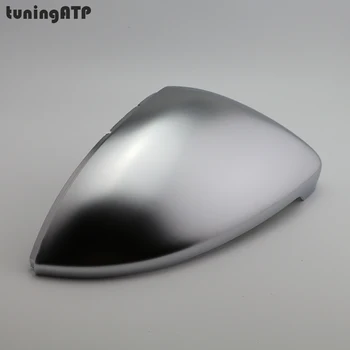 PAIR Matte Electroplated Silver Door Wing Mirror Replacement Covers Caps for Volkswagen Golf Mk7 Golf 7 GTI