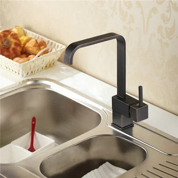 360 degree rotating sink mixer tap black antique brass kitchen faucet cold hot tap G-8054R