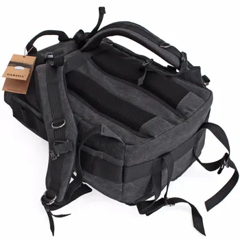 CAREELL double-shoulder camera bag slr camera bag canvas vintage fashion digital camera backpack c003