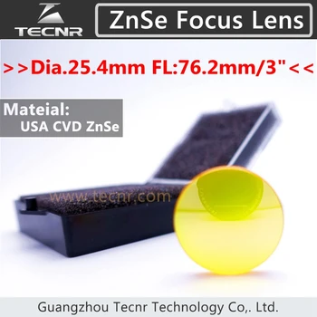 USA ZnSe co2 laser lens Dia.25.4MM FL76.2MM for laser cutting machine