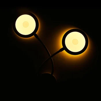 2 Heads Modern Acrylic SMD LED Light Night Lamp Home Indoor Lighting Bedroom Kitchen Bathroom Wall Light Sconces 36CM Height