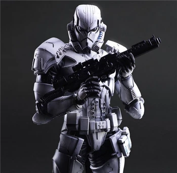 Play Arts Star War Imperial Stormtrooper Black Knight Darth Vader 26cm PVC Action Figure Doll Toys Kids Gift