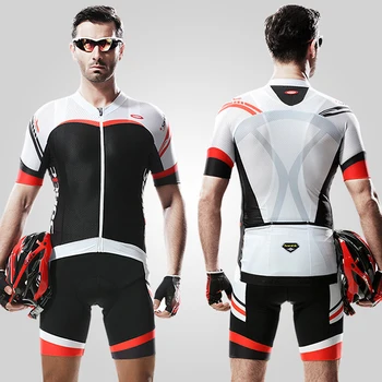 New!! SANTIC Original Mens Cycling Jerseys short set Bike Clothing Summer Style Bicycle Professional Wear MCT041