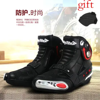 2016 Special Offer Rushed Men For Air Jordans Riding - Tribe Motorcycle Shoes/highway Boots/safe Drop Size 40 41 42 43 44 45
