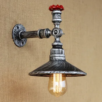E27 loft 4 color iron rust Water pipe Vintage wall lamp sconce lights for dining room living room bedroom restaurant bar Coffee