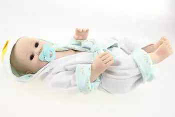 23inch Reborn Baby Dolls Boy Girls Full Body Silicone Realistic Reborn Dolls for Kids Bath toys For Newborn bebe gifts bonecas