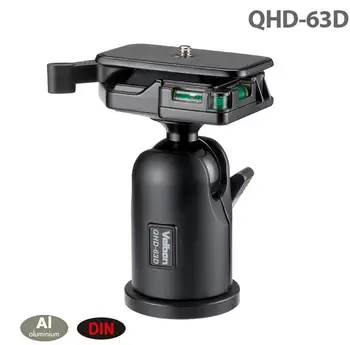 Velbon Aluminum BALL Head QHD-63Dfor DSLR Camera Tripod