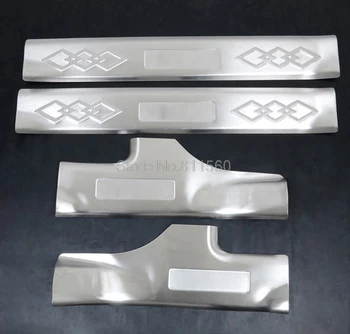 For Hyundai ix35 Tucson 2010 2011 2012 Stainless Steel Door Sill Scuff Plate Pedal Trims Auto Model Moulding 4pcs