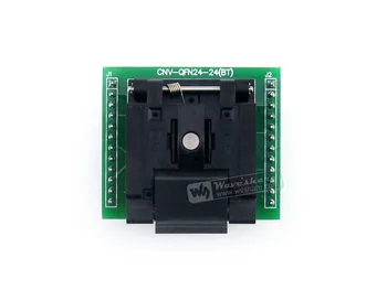 Module Waveshare QFN24 TO DIP24 (A) # Enplas QFN-24BT-0.5-01 IC Test Socket Adapter 0.5mm Pitch for QFN24 MLF24 MLP24 Package