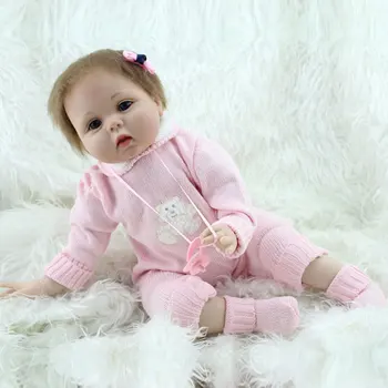 22inch Doll Reborn Babies Toys 55cm Silicone Reborn Dolls Puzzle Toys Bebes Reborn Realistic Newborn Babies Dolls Brinquedos