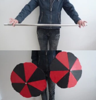 Magic Wand To Umbrella Cane Into Two Umbrellas - Magic Tricks,Stage Gimmick Illusion Props,Appearing,Comedy
