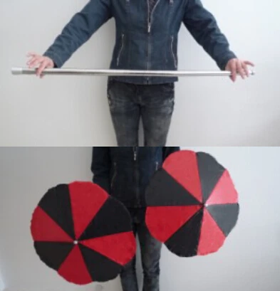 Magic Wand To Umbrella Cane Into Two Umbrellas - Magic Tricks,Stage Gimmick Illusion Props,Appearing,Comedy