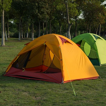 Ultralight Outdoor Tienda 3 Season Camping Tent 1-2 Person 20D Silicone Double-layer Waterproof Nylon Tents Camping Equipment