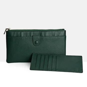 OTHERCHIC Genuine Leather Wallets Women Zip Vintage Roomy Wallet Women Purse Long Phone Wallet Card Holder Purses 7N03-49