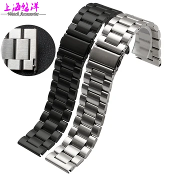 Watch Band 20/22/23/24/25/26mm Stainless Steel Watch Strap For Wristwatch Double Clasp Bracelet
