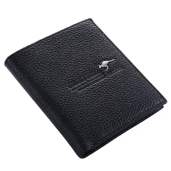 Kangaroo Kingdom Fashion Luxury Men Wallets Genuine Leather Purse Famous Brand Wallet