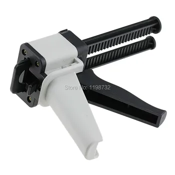 1Pcs Dental Impression Equipment Mixing 10:1 Dispenser Dispensing Caulking Gun 50ml & 100Pcs Mixing Tips N1 Dentist Materials