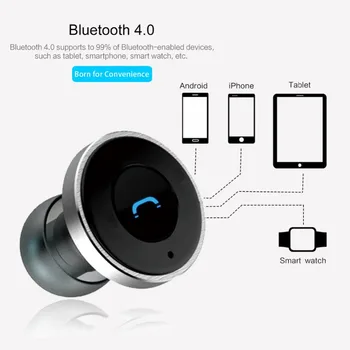 Remax RB-T11 2in1 Mini Bluetooth Headphone USB Car Charger Dock Wireless Car Headset Bluetooth Earphone for iPhone 7 6S Android