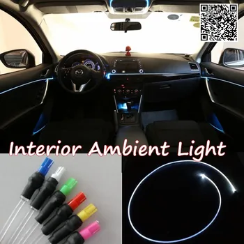 For Hyundai i20 PB GB 2008-Car Interior Ambient Light Panel illumination For Car Inside Cool Light Optic Fiber Band