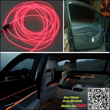 For Hyundai i20 PB GB 2008-Car Interior Ambient Light Panel illumination For Car Inside Cool Light Optic Fiber Band