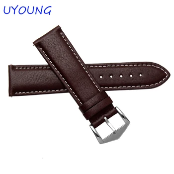 20mm 22mm Leather bracelet for Ticwatch 1nd/2nd quality genuine leather watchband with pin buckle quick release