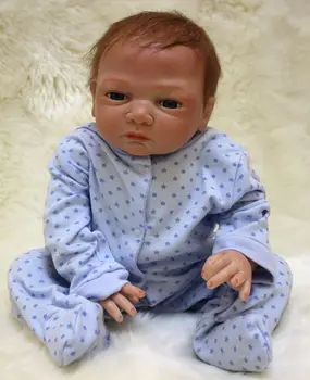 18 INCH Lifelike Breathing Doll reborn soft real touch magnetic mouth reborn babies for girls toys bonecas