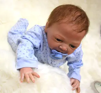 18 INCH Lifelike Breathing Doll reborn soft real touch magnetic mouth reborn babies for girls toys bonecas