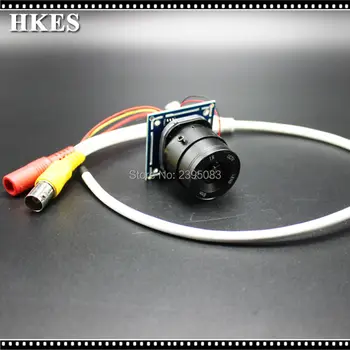 HKES 6pcs/lot Analog 1200TVL Mini Camera Module with CS Lens F1.2 4mm