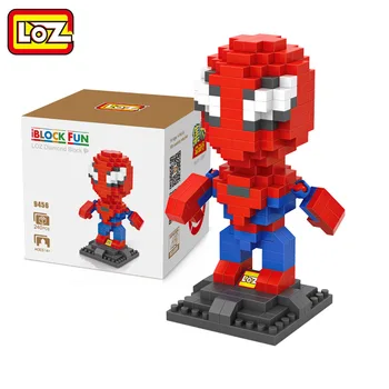 LOZ Superhero Spiderman Building Blocks Action Figure Building Bricks Kids Toys brinquedos educativo menino juguetes