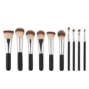 Make Up Powder Brushes Maquillage Beauty Cosmetic Tools Kit Eyeshadow Lip Brushes 10Pcs Professional Makeup Brushes Set