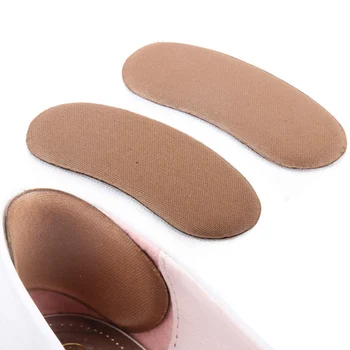 2Pcs Sticky Fabric Shoe Back Heel Inserts Insoles Pads Cushion Liner Grips Sponge After Half a Yard Thick Pad Foot Care Z04901