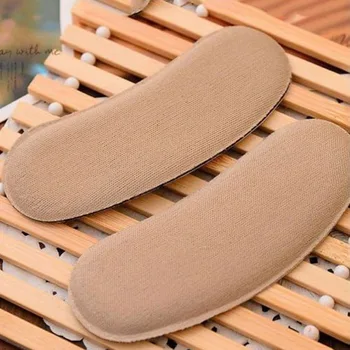 2Pcs Sticky Fabric Shoe Back Heel Inserts Insoles Pads Cushion Liner Grips Sponge After Half a Yard Thick Pad Foot Care Z04901