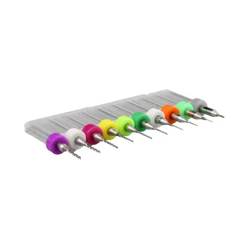Metal Drilling Tools 10Pcs/set 0.1mm - 1.0 mm Mini PCB Print Circuit Board Carbide Micro Drill Bits Engraving Tool