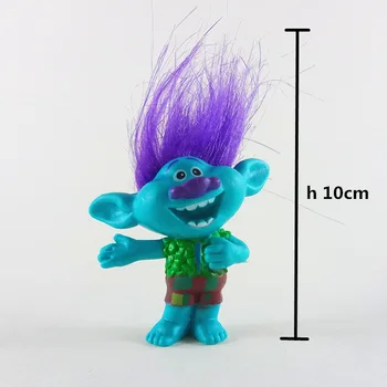 2pcs/lot Trolls figures poppy Branch action figure toy set 2017 New Movie Trolls figurine bobby doll birthday party oyuncak gift