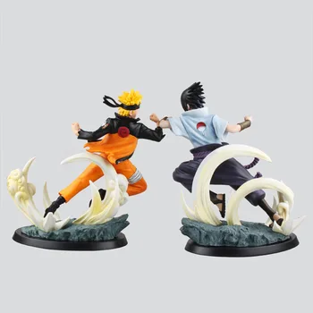 SAINTGI Naruto Shippuden: Ultimate Ninja Storm Naruto/Sasuke PVC 25CM Action Figure Anime Toys Collectible Model Toy Doll