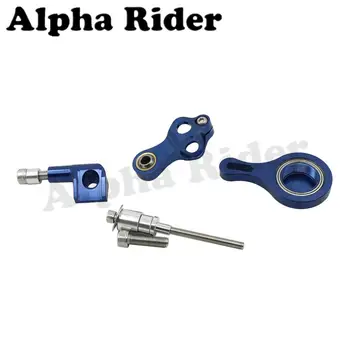 Blue CNC Direction Steering Damper Stabilizer Holder Bracket w/ Mounting Screws Kit for Yamaha YZF R1 R6 2009-2012 2011 2010