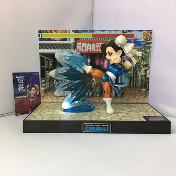 SAINTGI Street Fighter V Chun-Li BigBoysToys With light Action Figure Game toys PVC 16CM Model kids toys Collection