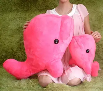Huge plush lovely dolphin toy big pink whale doll cute big head toy gift about 72cm