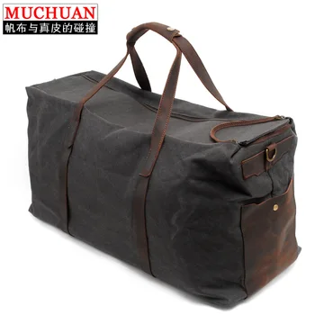 New Pattern Man Handbag Canvas Bag Leisure Time Male Package Batik Single Shoulder Woman Will Capacity Luggage Bag Waterproof