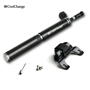 Carbon Fiber Pump for Bicycle Mini Hand Portable Cycling Road Mountain Bike MTB Air Pumps Inflator with gas needle