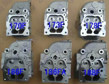 178F Cylinder head assembly intake valve air cooled diesel engine suit for kipor kama Chinese brand