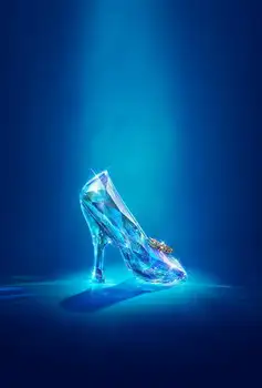 Anti-crease material background blue light crystal shoes photography backdrop for photography backgrounds props HG-251-A