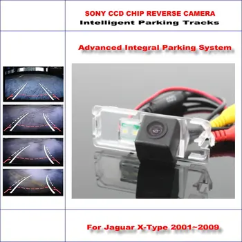 Intelligentized Reversing Camera For Jaguar X-Type 2001~2009 Rear View Back Up / 580 TV Lines Dynamic Guidance Tracks