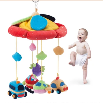 Baby Rattle Hanging Musical Children Christmas Stuffed Musical 0-12 Months Brinquedos In The Crib Baby Soft 50C0430